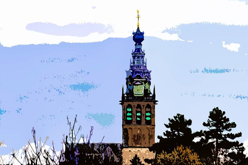 Cut-out foto van de Stevenskerk in Nijmegen par Maerten Prins