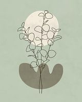 Minimalist landscape with eucalyptus tree 3