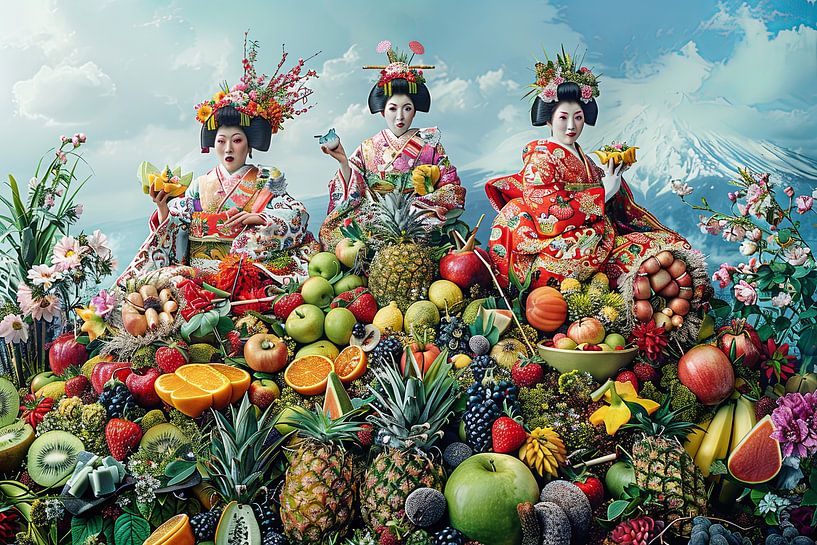 picturesque Japanese portrait by Egon Zitter
