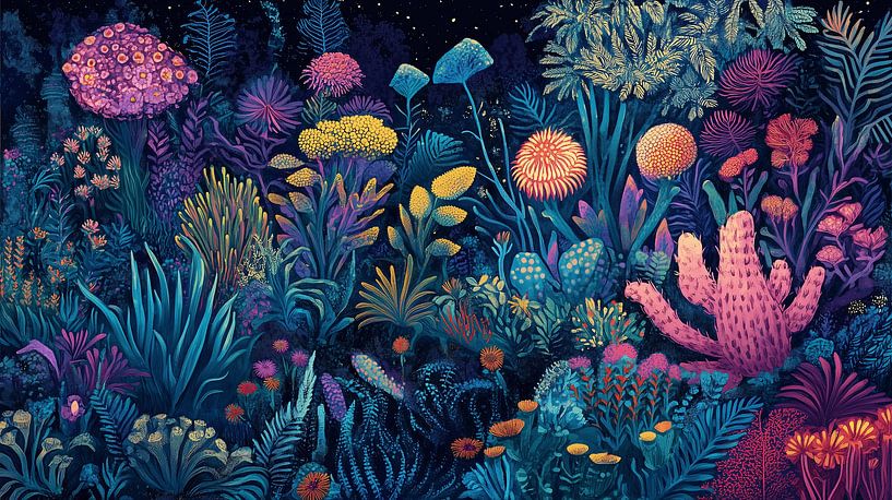 Purple Flower Dream: Minimalist Mysticism by Surreal Media