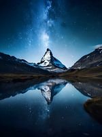 Die Milchstrasse über dem Matterhorn