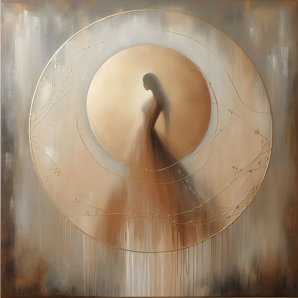 Goldene Silhouette von FoXo Art