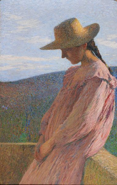 Seated girl, Henri Martin by Masterful Masters