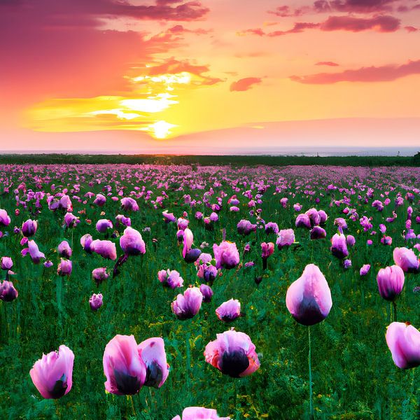 Purple flowers by Rick Groenewegen