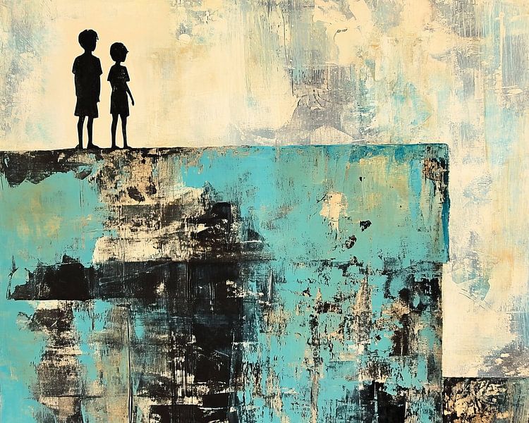 Kinderfiguren | Urbane Kindheit von Blickfänger Gemälde