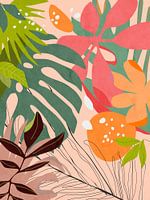 Feuillage tropical coloré