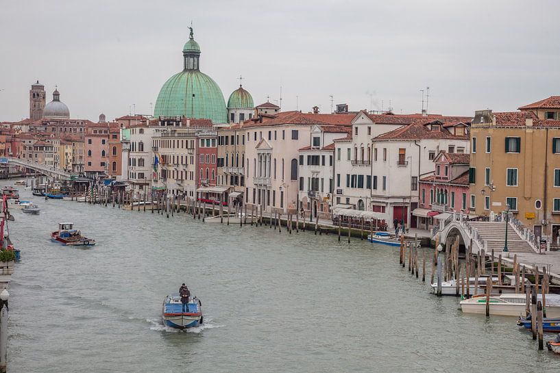 Old buildings by the canal in the old centre of Venice, Italy by Joost Adriaanse