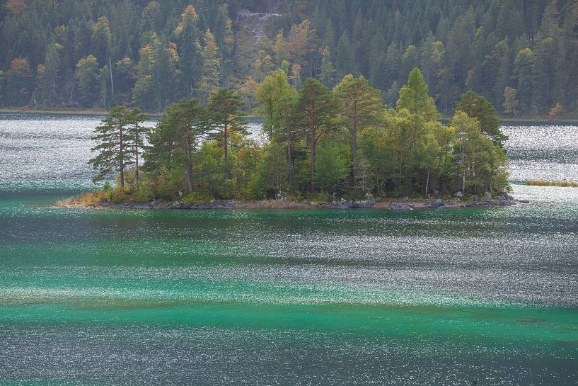 Island in the Eibsee by Torsten Krüger