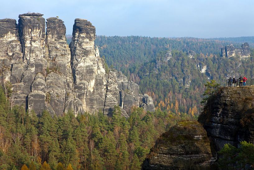 Blick von der Bastei-Brücke (Elbsandsteingebirge) von t.ART