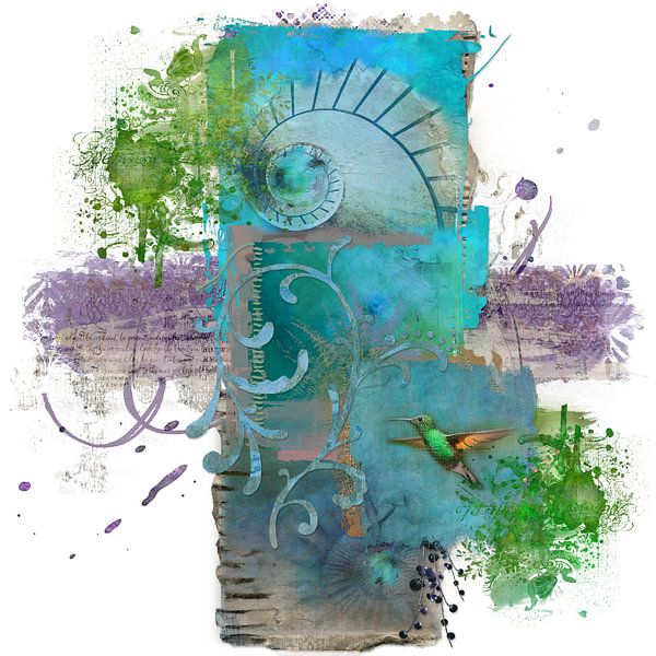 Suivez votre curiosité - colibri par Studio Papilio