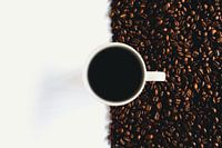 Kaffee schwarz und weiß