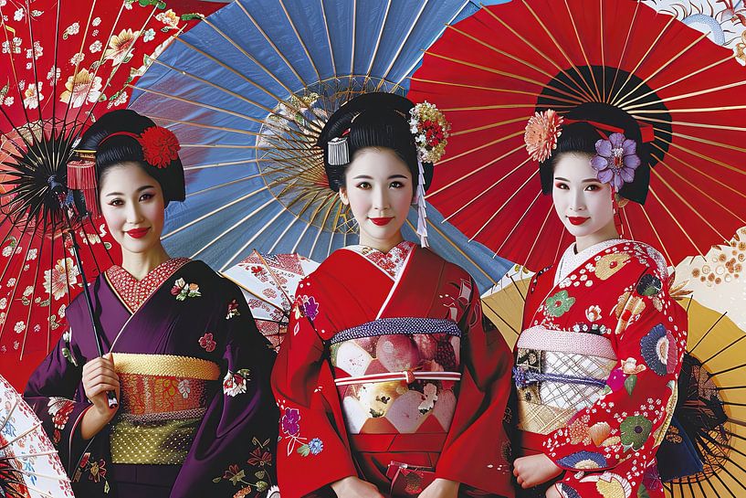 Japanische Geisha&#039;s von Egon Zitter