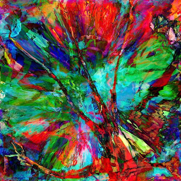 Farbspiel alter Baum von Matthias Rehme