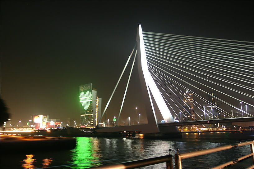 Brücke Der Schwan Rotterdam von Antonie van Gelder Beeldend kunstenaar