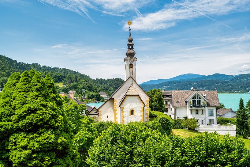 Ein Blick auf die Kirchen von Maria Wörth am Wörtherseeein Aus von Andreas Völkel