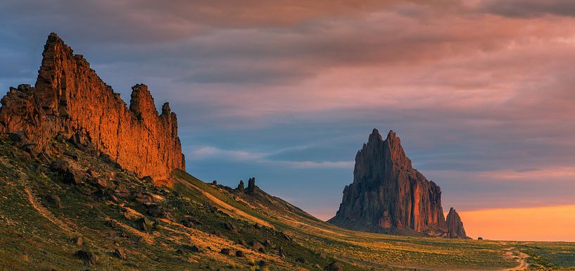 Sunrise at Shiprock by Henk Meijer Photography