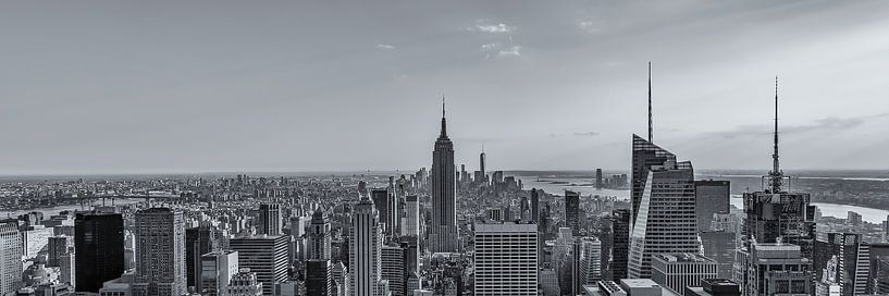 New York Skyline - View on Empire State Building (2) van Tux Photography