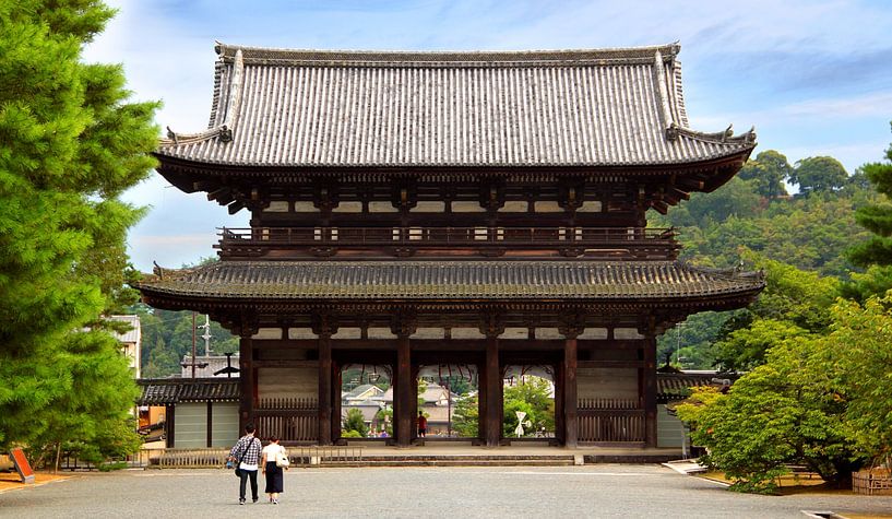 Verliebtes Paar im japanischen Tempel. von Floyd Angenent