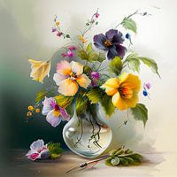 Atmospheric flower painting