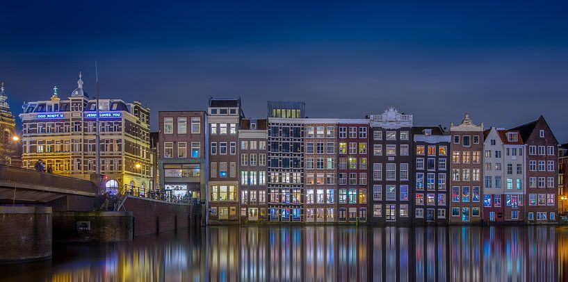 Damrak Amsterdam @ Night by Martin Bredewold