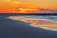 Colourful sunset in Scheveningen