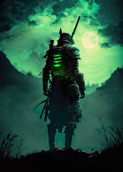 le guerrier samouraï au sang vert conquiert sans merci par Onexart