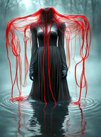 Ghostly woman in the water