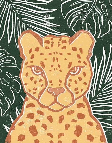 Jungle II Green, Moira Hershey by Wild Apple