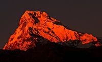 The red mountain peak