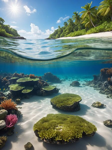 schöne Aussicht auf den Strand von hisamvideo art