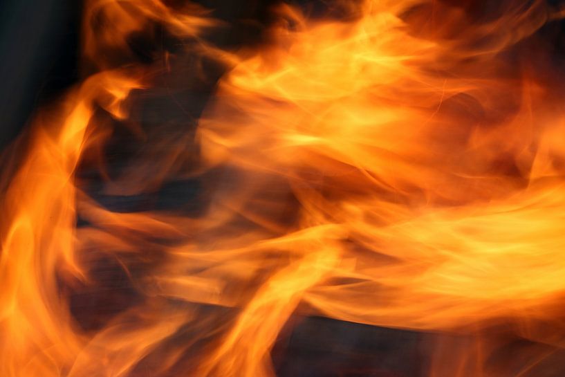 Nahaufnahme eines Lagerfeuers von Ronald Pol