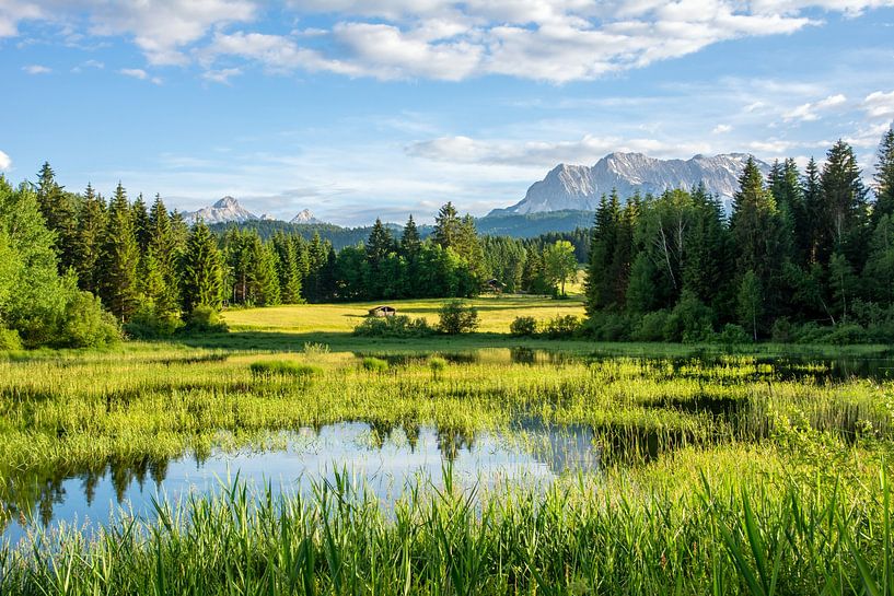 The idyllic Tennsee in Krün in the Karwendel Mountains by ManfredFotos