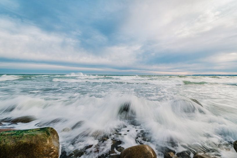 Ostseewellen Kreideküste Insel Rügen von Mirko Boy