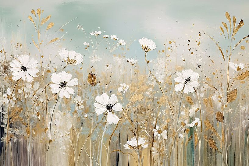 Grünes Gold | Botanische Brillanz von ARTEO Gemälde