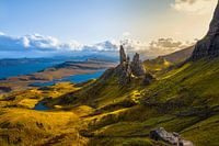 Old man of Storr au coucher du soleil