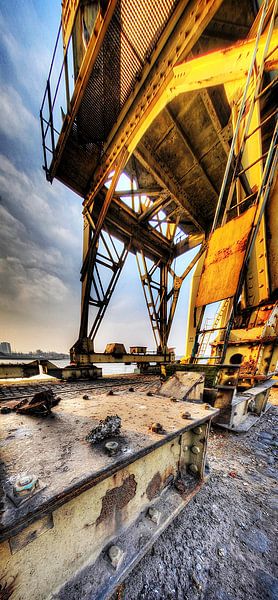 Hafenkräne, Antwerpen von Paul Marnef