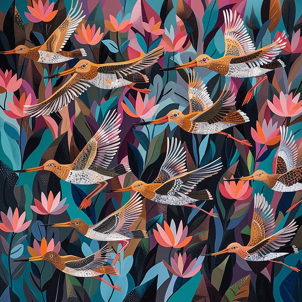 Die Uferschnepfe&#039;s Tanz von Karina Brouwer