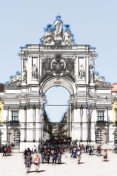 L'Arco da Rua Augusta à Lisbonne, par Berthold Werner