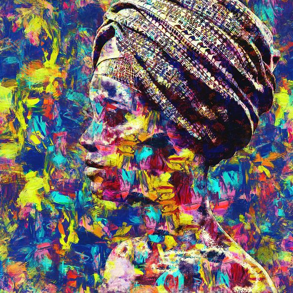 Colourful portrait 2 by Arjen Roos