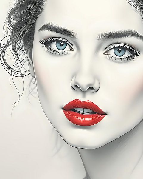 Lèvres rouges, message fort par Jean Pierre