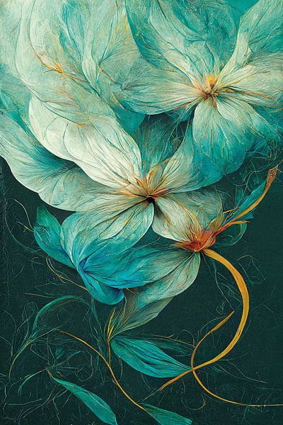 Stilvolles Blumendesign Kreative Abstraktion von Color Square