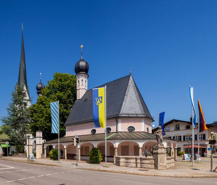 Parish church and baptistery, Prien am Chiemsee, Upper Bavaria, Bavaria by Torsten Krüger