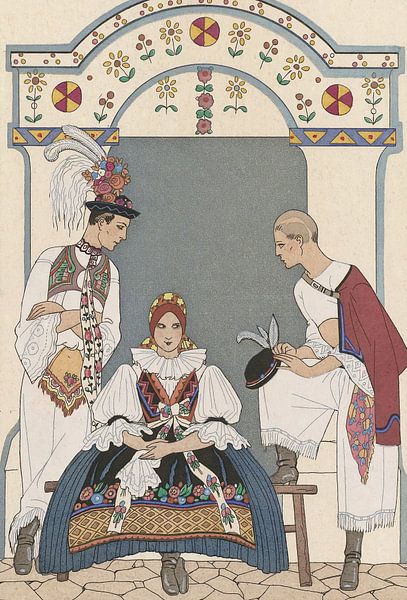 George Barbier – Entre deux feux. (1922) von Peter Balan