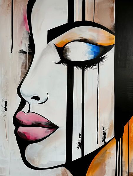 Abstract face by Bert Nijholt