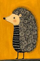 Duni | Igel | ockergelb