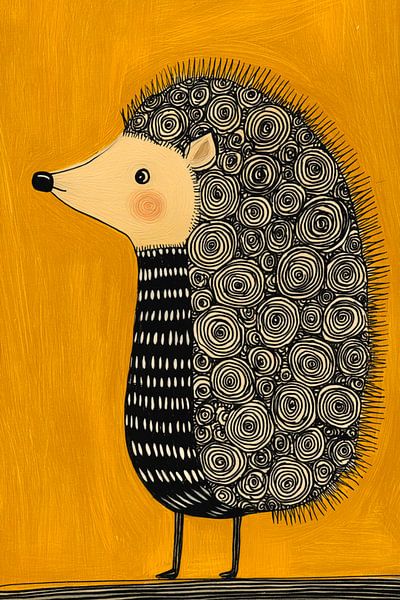Duni | hedgehog | ochre yellow by Somee