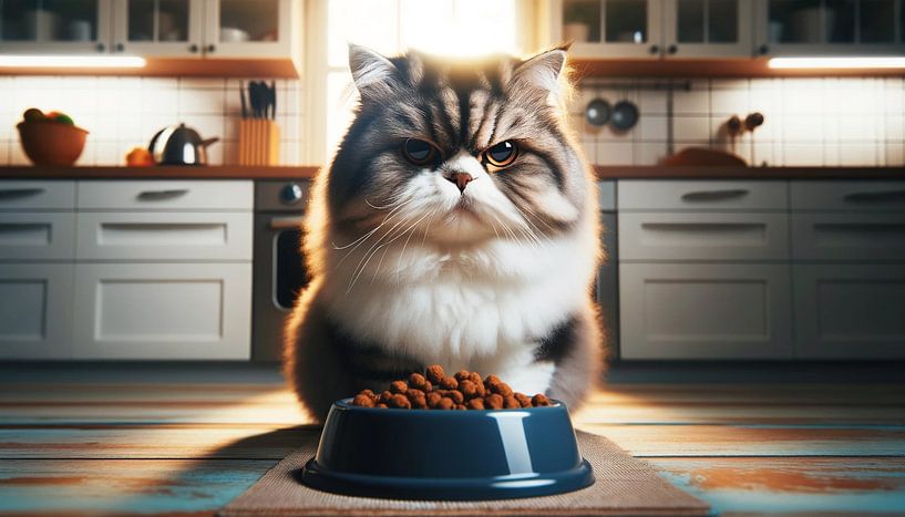 Katzengourmet mit einem Hauch Skepsis von artefacti