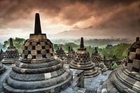 Borobudur, buddhistischer Tempel bei Yokyakarta, Indonesien