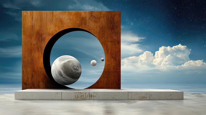 Planetenportal der Unendlichkeit von Klaus Tesching - Art-AI