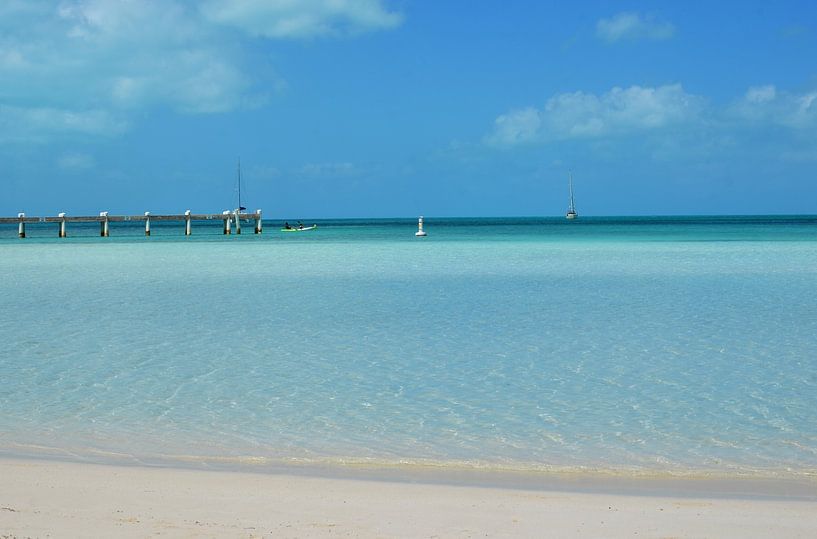 Türkisfarbenes Meer auf den Turks- und Caicosinseln - Strandlandschaft im Sommer von Carolina Reina Photography